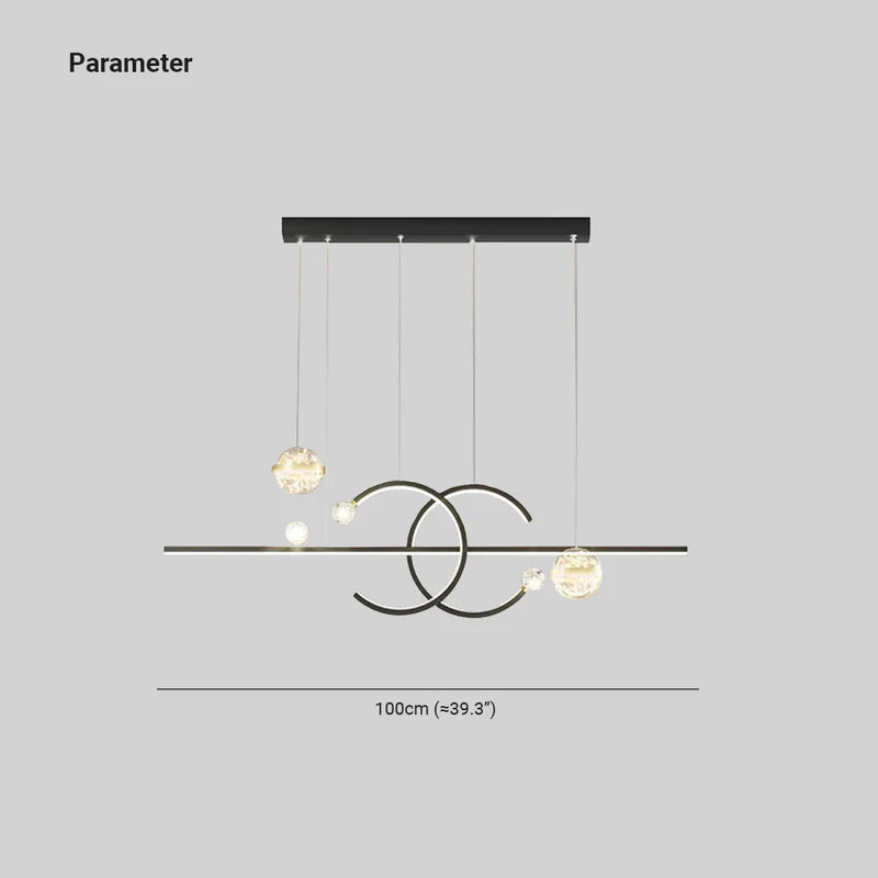 Madina Design LED Hanglamp Metaal Zwart/Goud Eetkamer/Woonkamer
