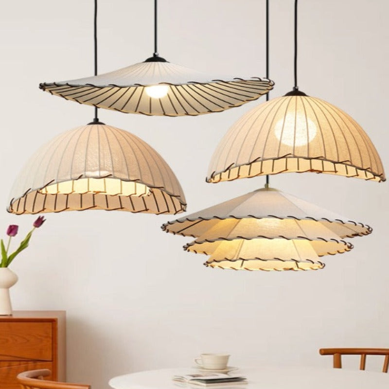 Orsini Moderne Grote LED Hanglampen Metaal Stof Woonkamer Eetkamer