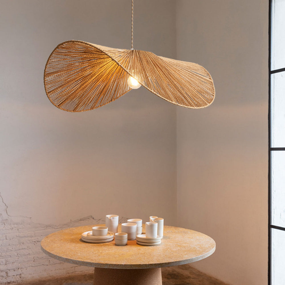 Muto Design LED Hanglamp Metaal/Twine Bruin/Beige Slaap/Woon/Eetkamer