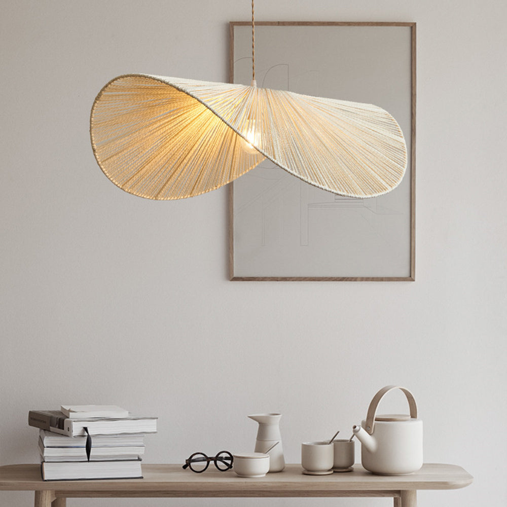 Muto Design LED Hanglamp Metaal/Twine Bruin/Beige Slaap/Woon/Eetkamer