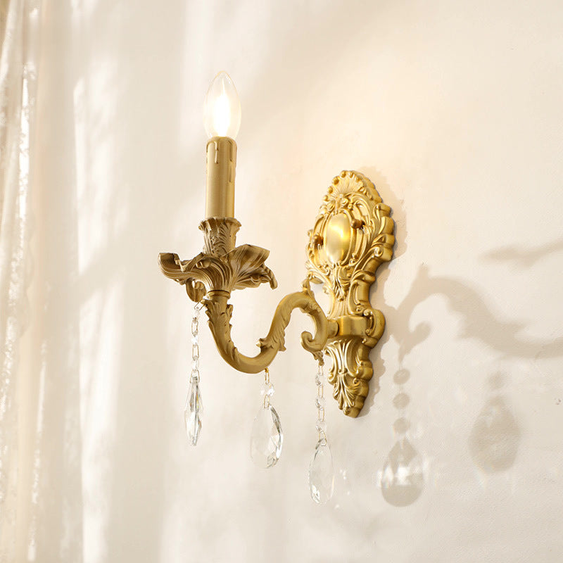 Valerio Vintage luxe LED Binnen Wandlampen Metaal Crystal Woonkamer Hal