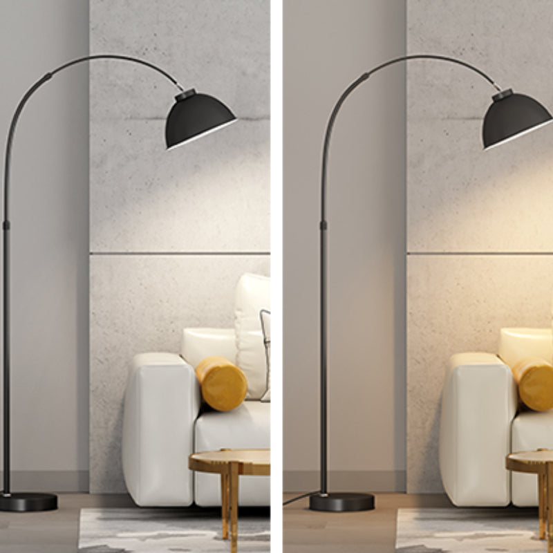 Morandi Moderne Boogvormige Vloerlamp Zwart/Rood/Geel Metaal Slaapkamer/Woonkamer