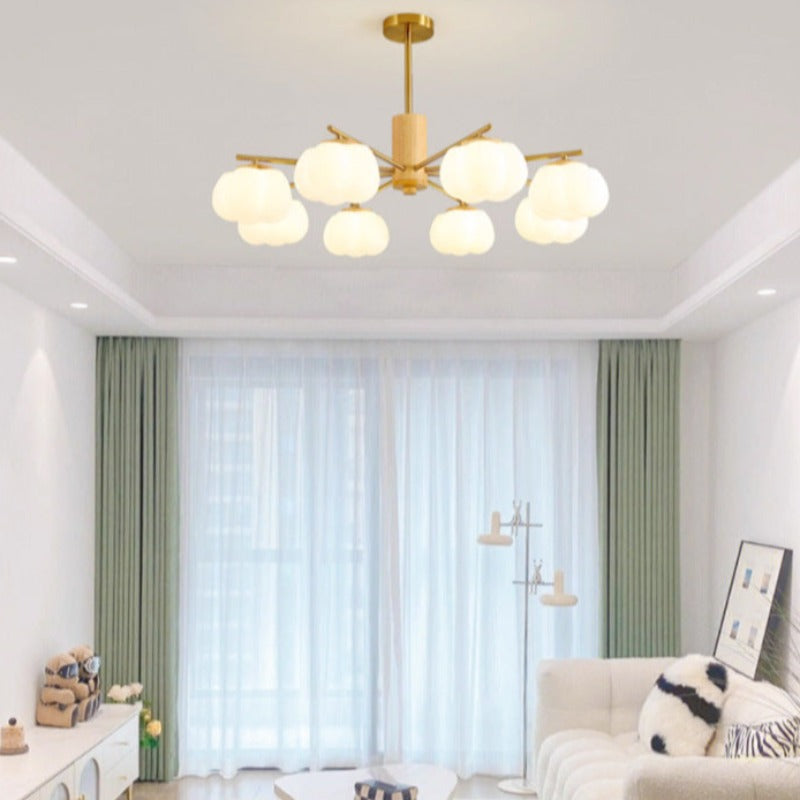 Lily Creatief LED Metaal Hout Kroonluchters Woonkamer Slaapkamer