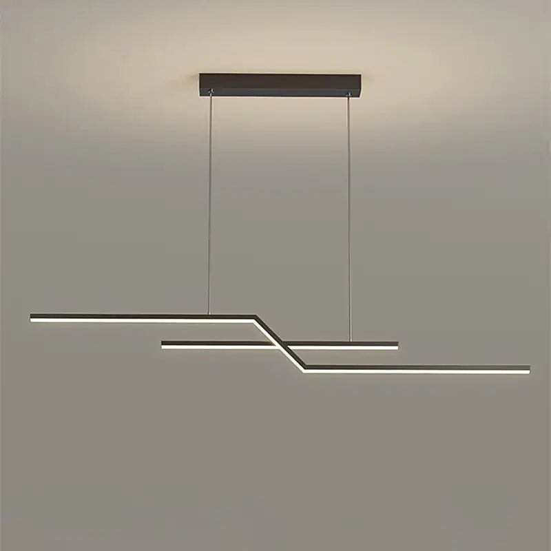 Louise Moderne Polyline Hanglampen Zwart Goud Metaal Woonkamer Slaapkamer