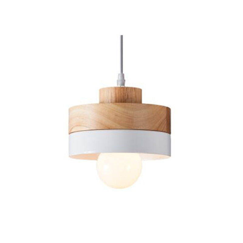 Morandi Moderne Design LED Hanglamp Swart/Wit Metaal/Hout Woonkamer/Eetkamer