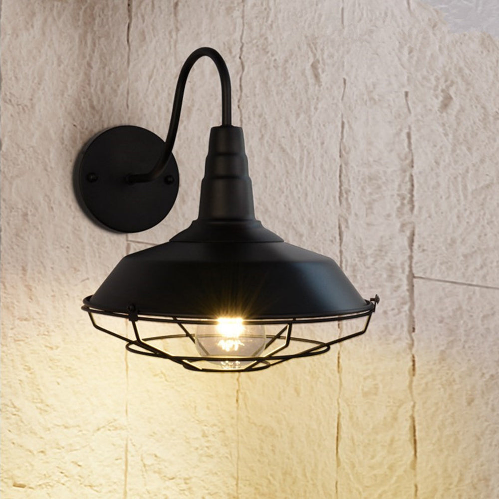 Valerio Wall Lamp Vintage/Antique, Metal, Black, Hallway