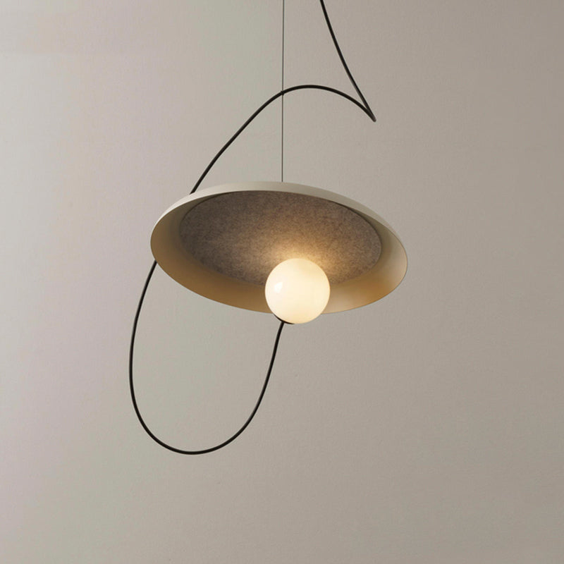 Elio Stijlvolle Art Deco Hanglampen Zwart/Wit/Koper Slaap/Woonkamer