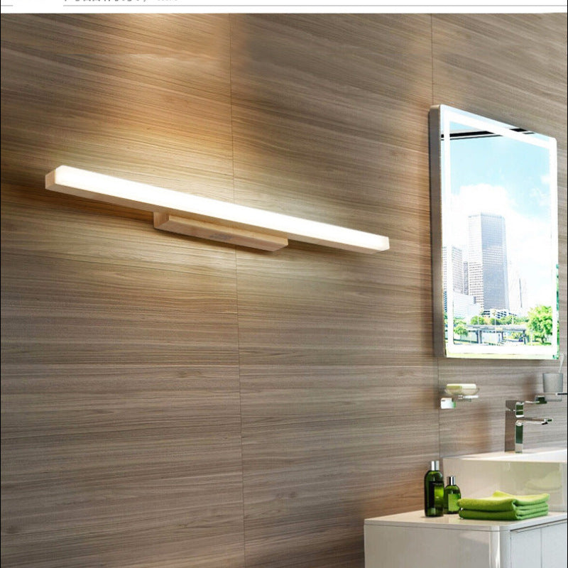 Leigh Moderne Minimalistische Lineaire Wandlampen Hout Woonkamer