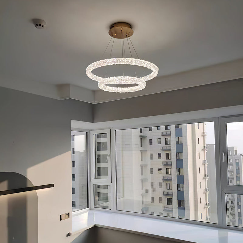 Kristy Modenre Roud LED Hanglamp Metaal/Kristal Woonkamer/Slaapkamer