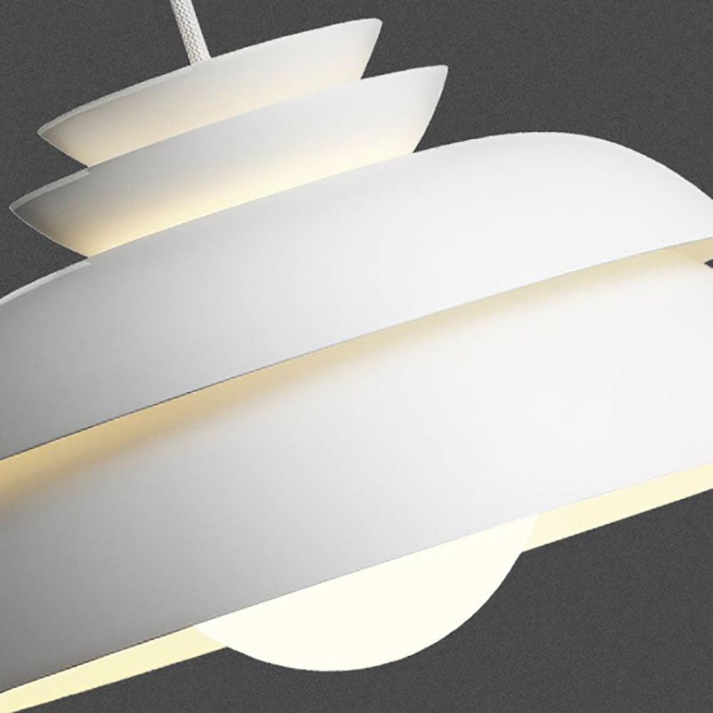 Morandi Moderne Ronde LED Hanglamp Wit Metaal Eetkamer Woonkamer
