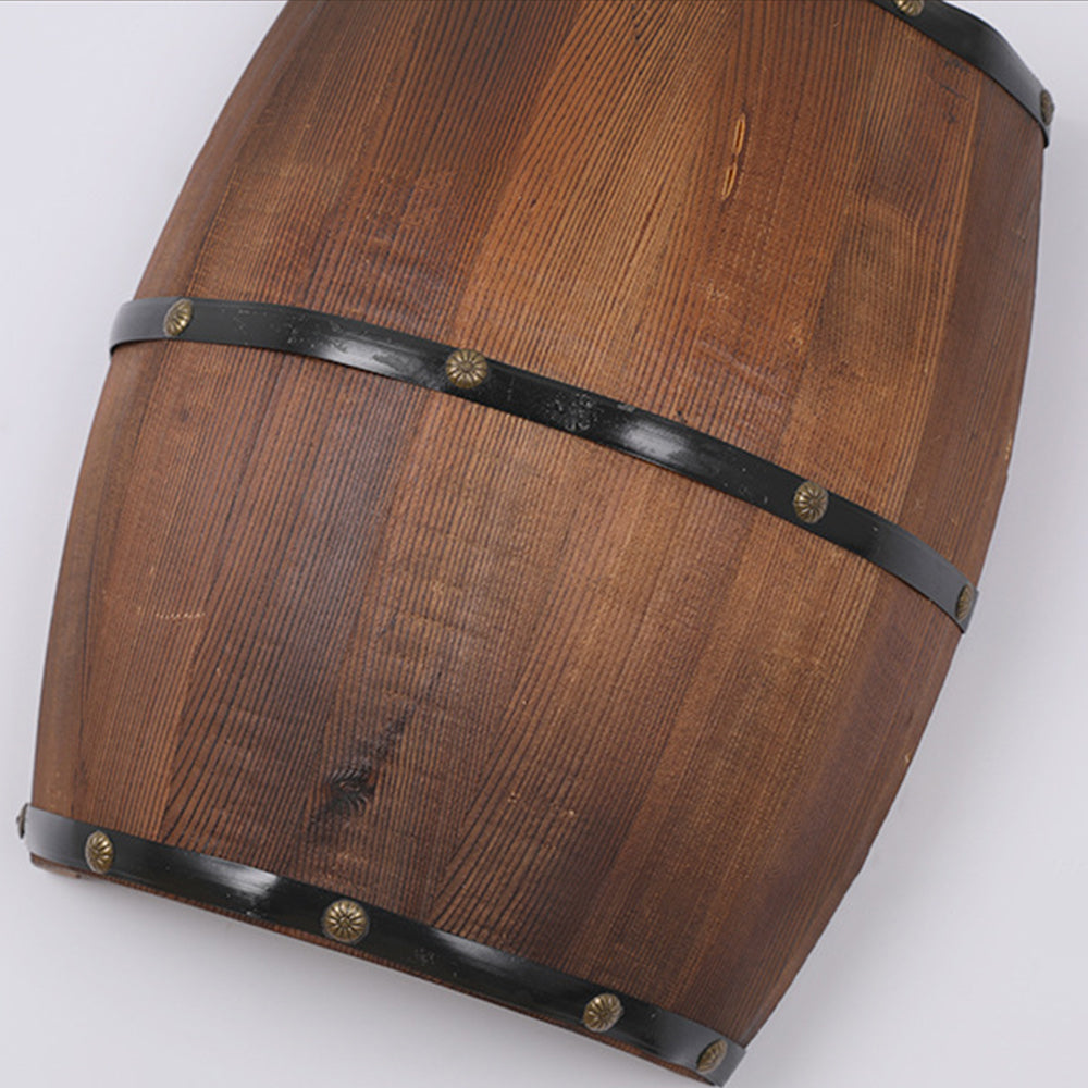 Valerio Wall Lamp Retro Creative Barrel Wooden, Dining Room
