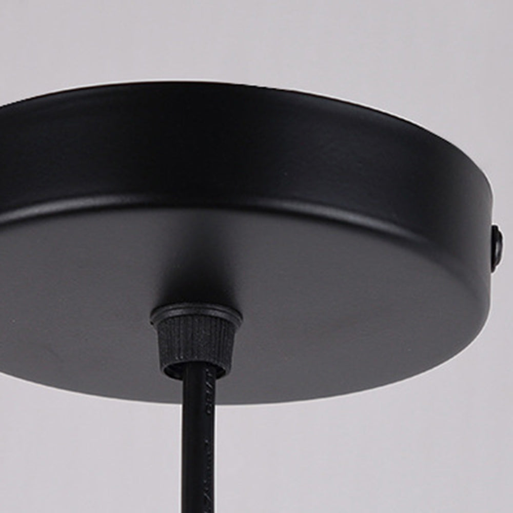 Hailie Moderne LED Hanglampen Rookgrijs Metaal Glas Eetkamer