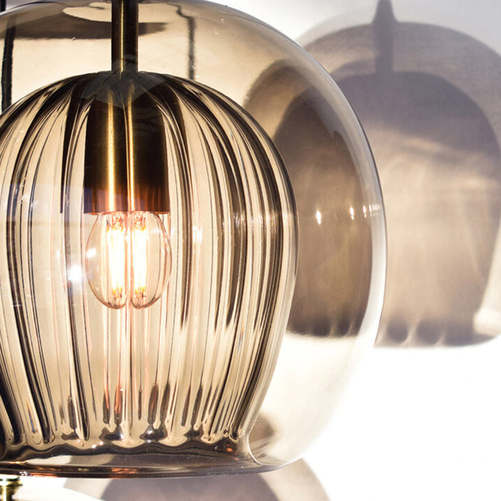 Hailie Modene Bol LED Hanglamp Metaal/Glas Helder/Amber Slaap/Eet/Woonkamer