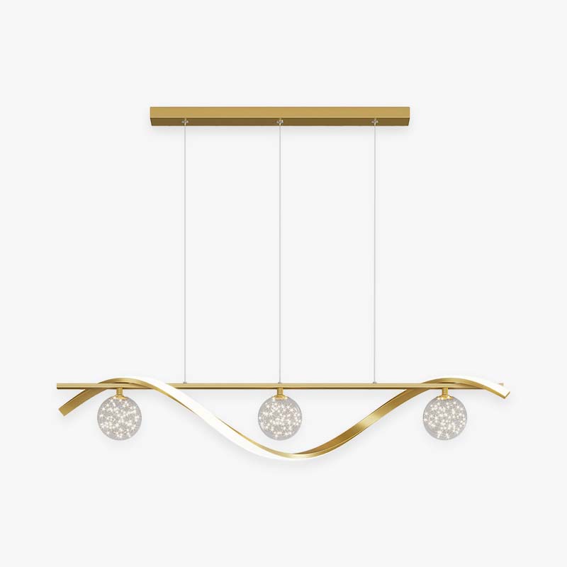 Louise Moderne LED Hanglampen Wit Zwart Goud Metaal Glas Slaapkamer