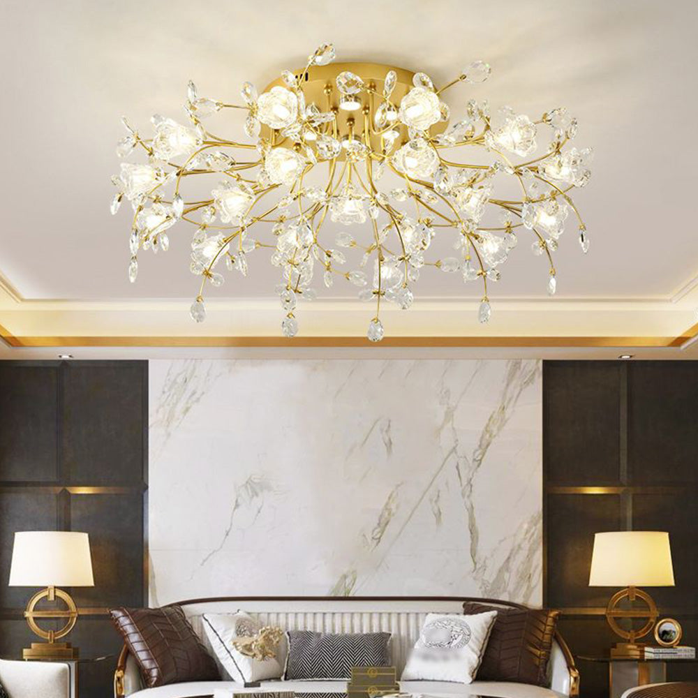 Lili Design LED Plafondlamp Metaal Glas Woonkamer Eetkamer