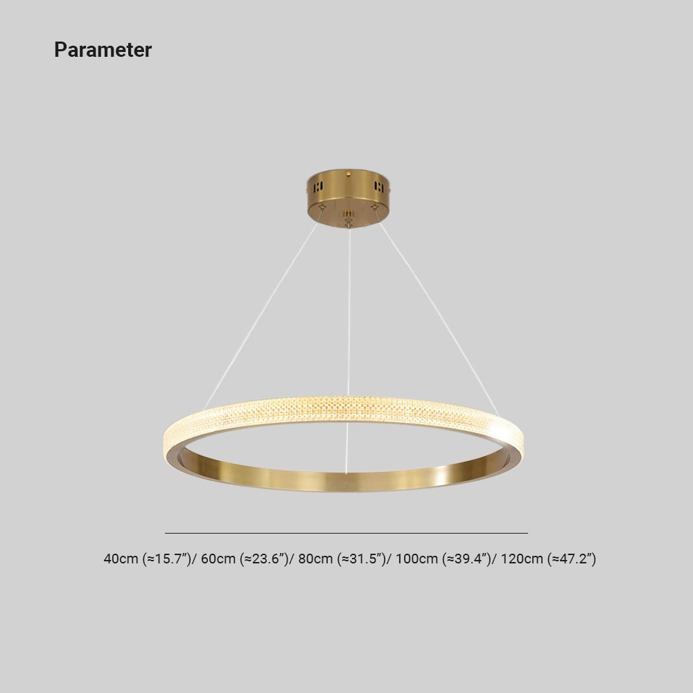 Kirsten Moderne Ronde LED Hanglamp Zwart/Goud Metaal/Arcyl Slaap/Woon/Eetkamer