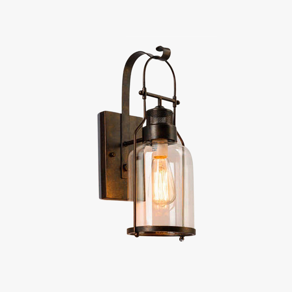 Valerio Retro LED Binnen wandlamp Glas Metaal Woonkamer Eetkamer Slaapkamer