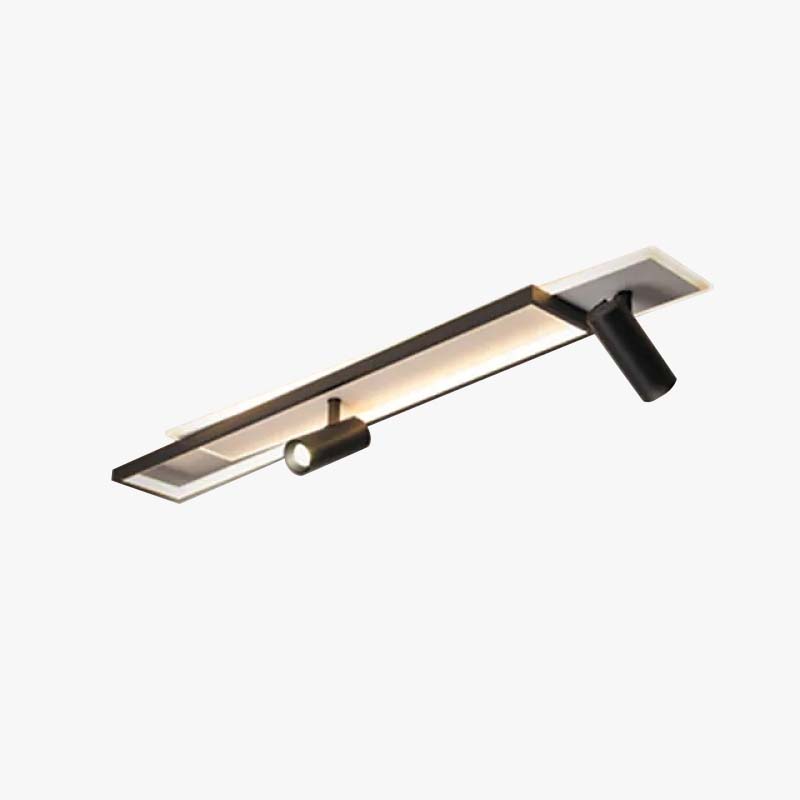 Haney Moderne Design LED Rechthoekige Verstelbare Plafondlamp Zwart Gang/Hal/Portiek