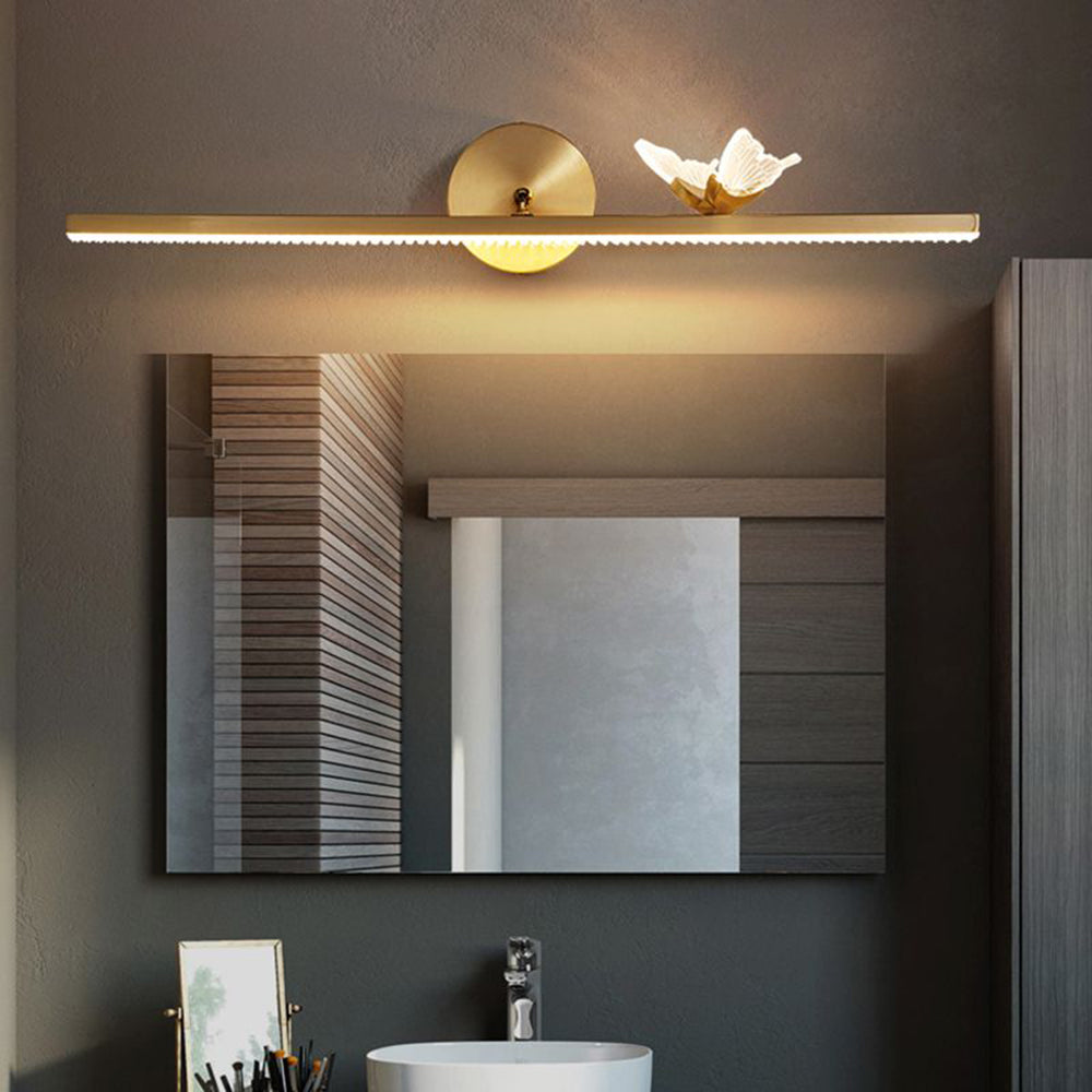 Kady Moderne Design LED Luxe Butterfly Lineaire Wandlamp Metaal/Acryl Goud Woonkamer/Slaapkamer/Badkamer