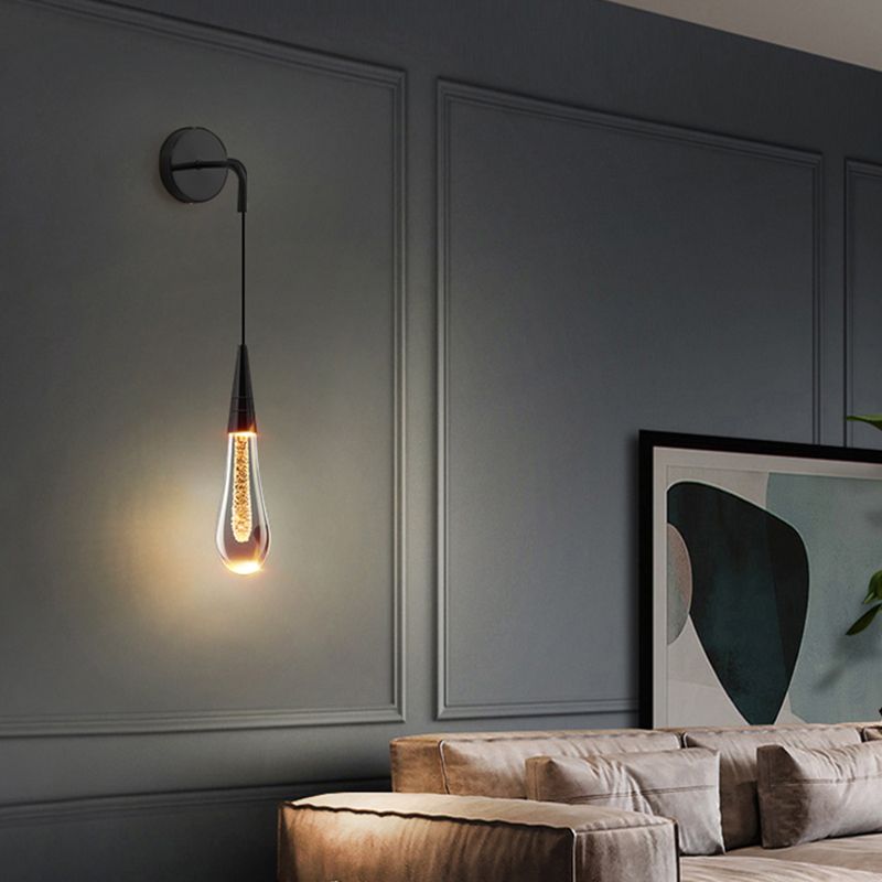 Marilyn Kleine Vintage LED Wandlamp Zwart Goud Metaal Slaapkamer