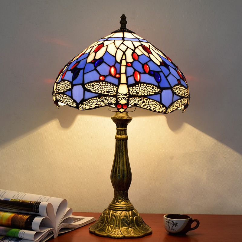 Valerio Vintage LED Tafellamp Slaap/Kinder/Babykamer Metaal/Glas