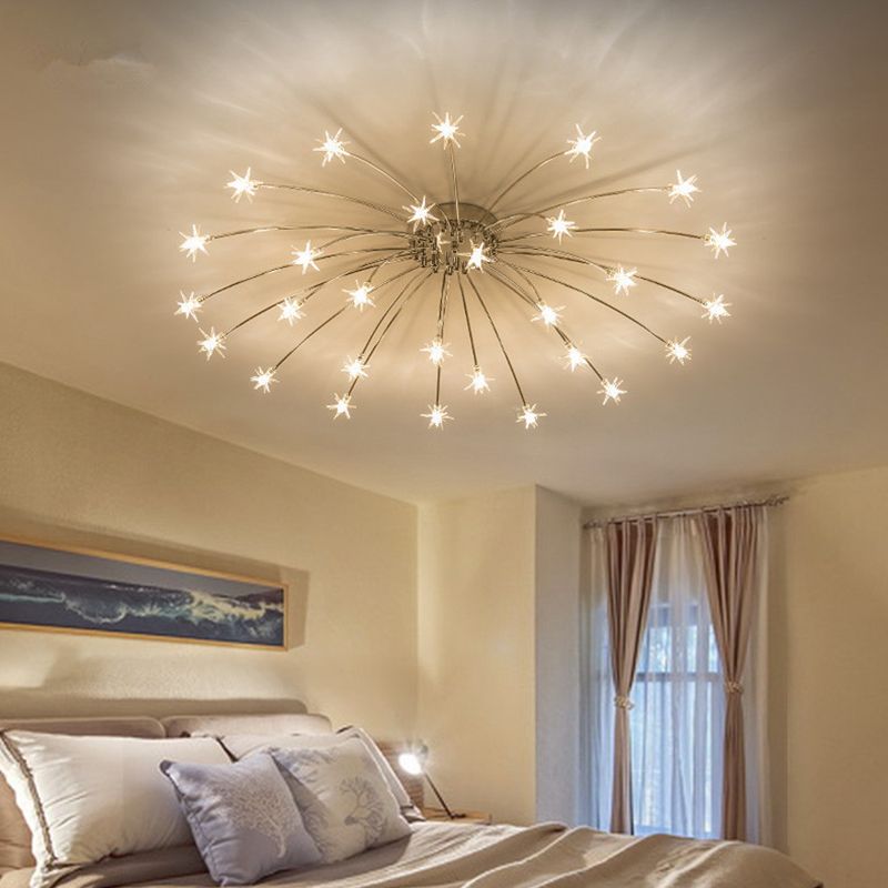 Madina Moderne Design LED Plafondlamp Metaal Glas Woonkamer Keuken