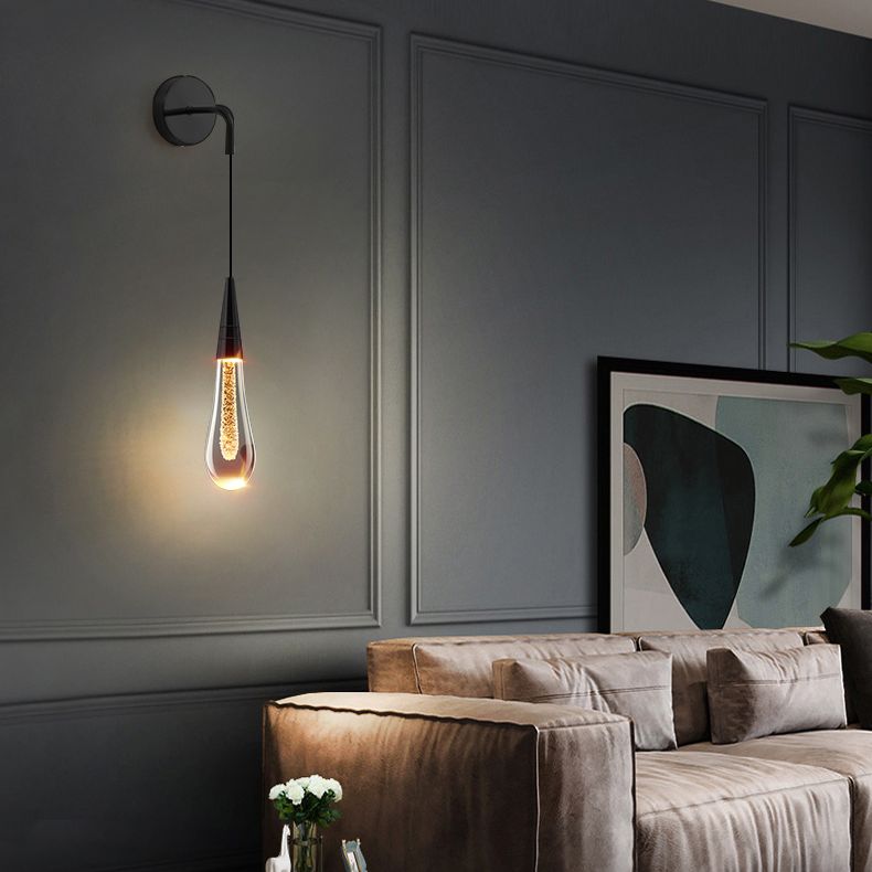 Marilyn Kleine Vintage LED Wandlamp Zwart Goud Metaal Slaapkamer