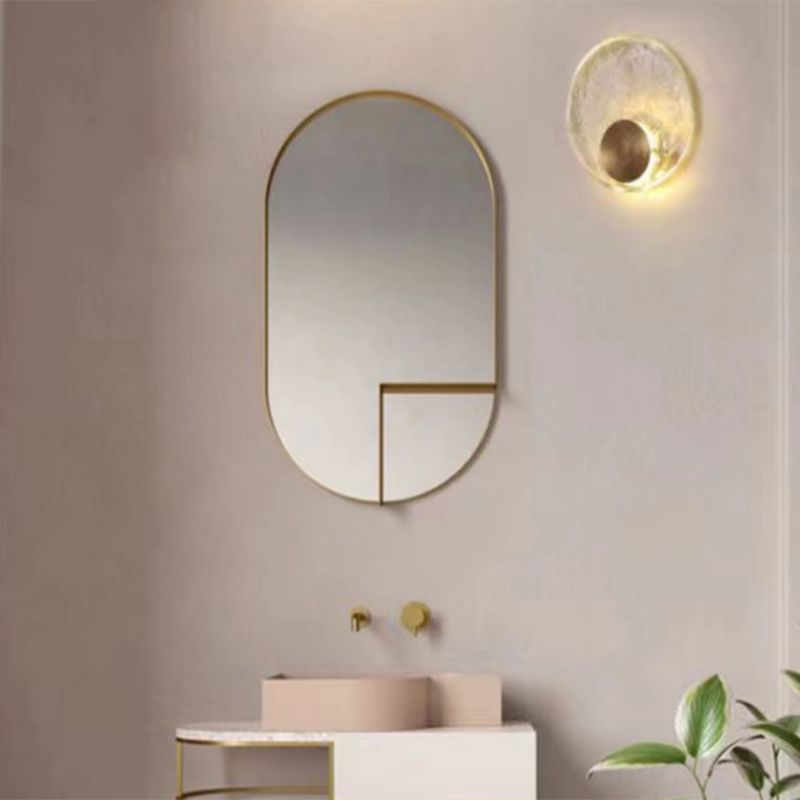Kristy Design Ronde LED Wandlamp Metaal/Crystal Goud/Transparant Slaap/Woon/Badkamer