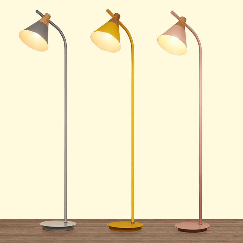 Morandi Moderne Design Vloerlamp Grijs/Roze/Geel Metaal Slaapkamer/Woonkamer