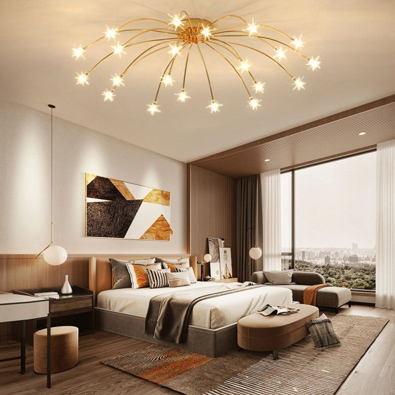 Madina Moderne Design LED Plafondlamp Metaal Glas Woonkamer Keuken
