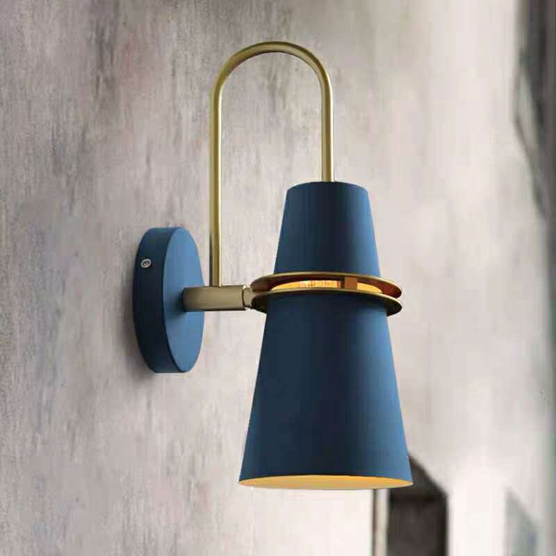 Morandi Moderne Kegel LED Wandlamp Metaal Zwart/Wit/Blauw Slaap/Woon/Badkamer