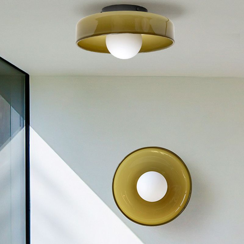 Morandi Design Ronde LED Buitenlamp Metaal/Glas Wit/Groen/Oranji Slaap/Woon/Eetkamer