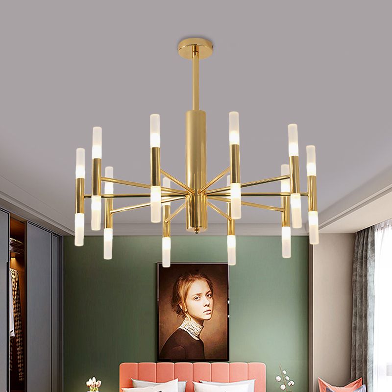 Marilyn Moderne Design LED Kroonluchter Goud Metaal Woonkamer Slaapkamer