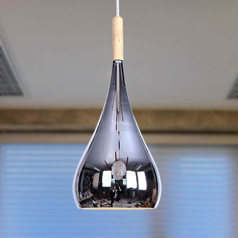 Elio Pendant Light Teardrop Modern, Metal, Rose Gold/Chrome, Kitchen Islands