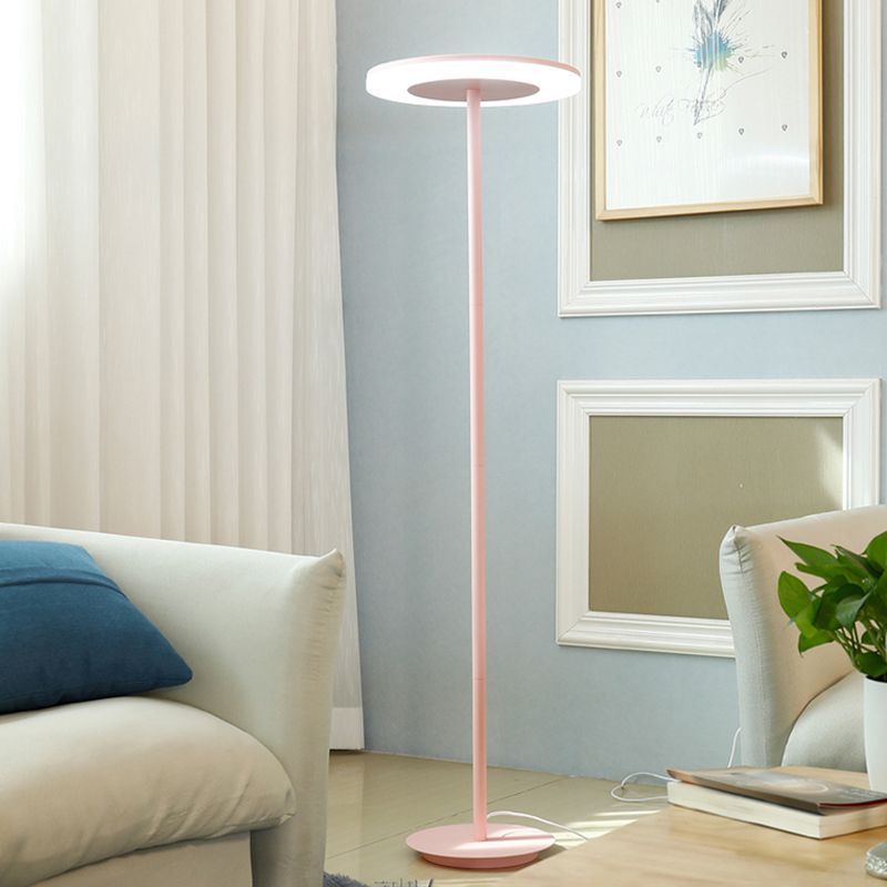 Morandi Moderne Design LED Vloerlamp Multi Kleur Metalen Schijf Slaapkamer/Woonkamer