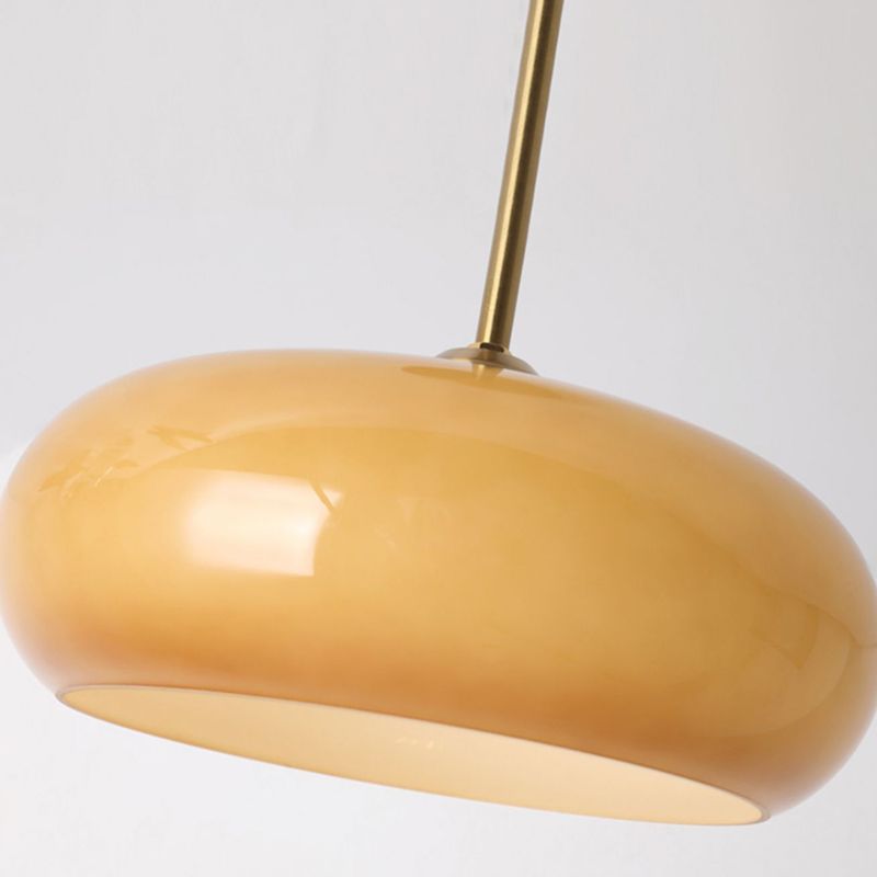Hailie Moderne LED Plafondlamp Wit/Oranje Woon/Slaapkamer Metaal Glas