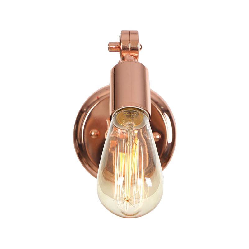 Valerio Wall Lamp Bulb Wooden Adjustable Makeup Gold, Living Room