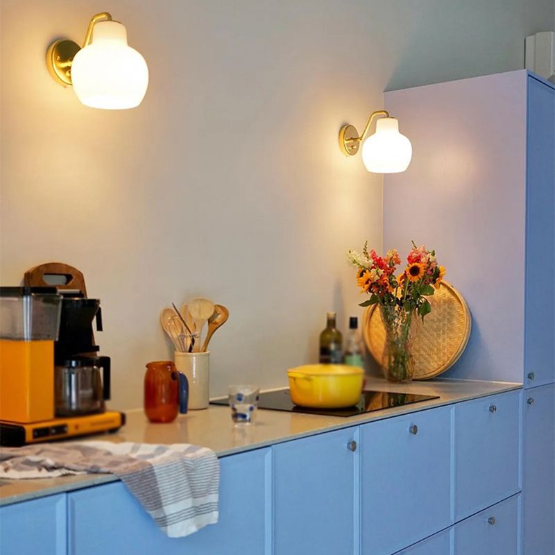 Lily Moderne Design LED Wandlamp Koepelvorm Metaal/Glas Slaapkamer/Woonkamer