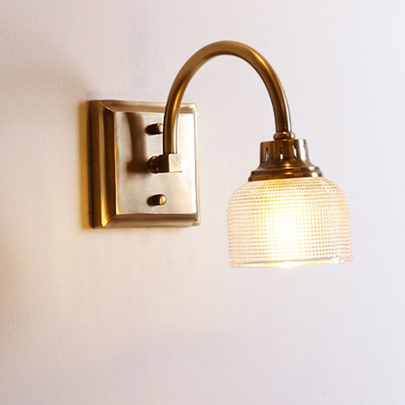 Valerio Vintage LED Wandlamp Komvormig Gouden Slaap/Woonkamer Metaal/Glass