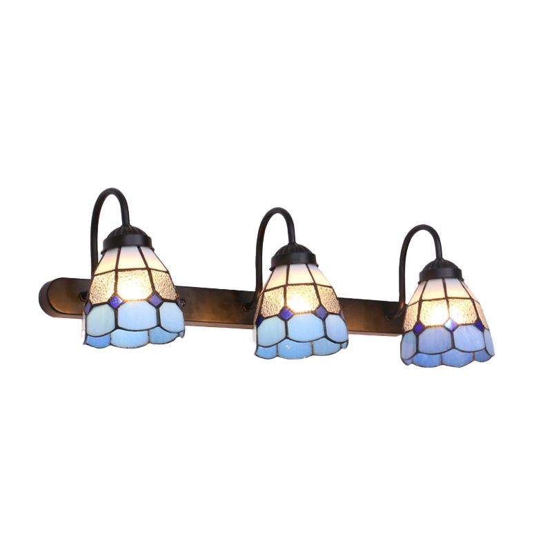 Sirena Vintage Bloemvormige Slaapkamer Wandlampen Metaal Glas