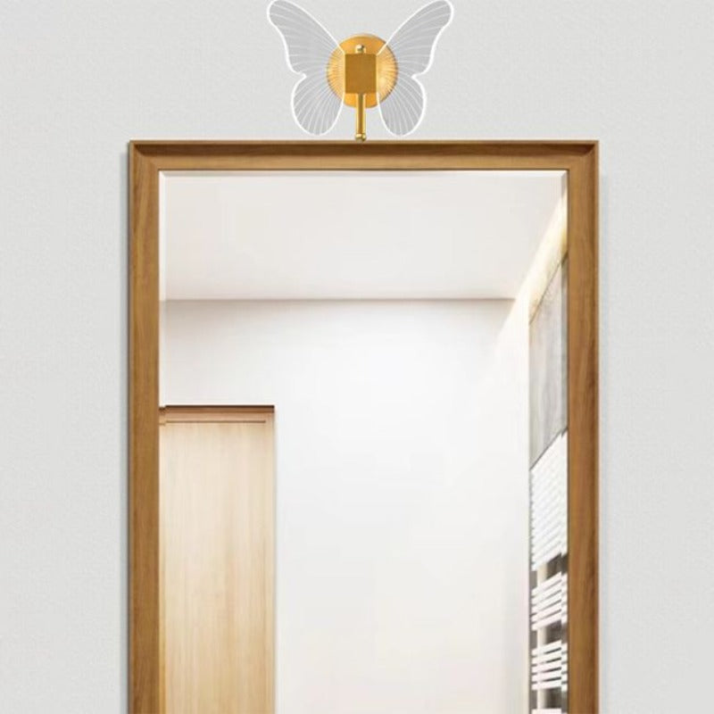 Kady Design Vlinder LED Wandlamp Metaal/Acryl Goud Slaap/Woon/Badkamer