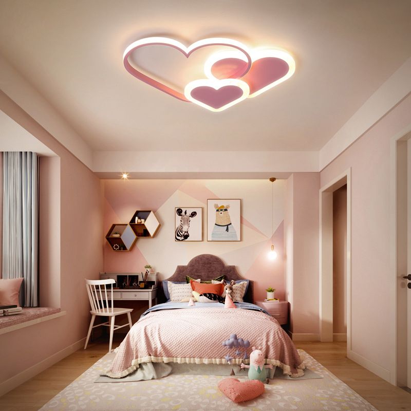 Morandi Moderne Design LED Plafondlamp Metaal Acryl Wit Slaapkamer