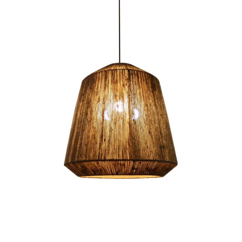 Valerio Retro Design Loom  LED Hanglamp Bruin Slaapkamer Woonkamer