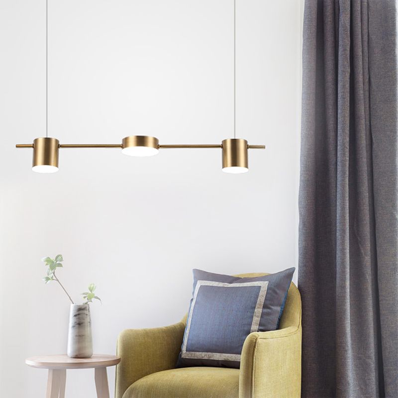 Leigh Moderne LED Hanglampen Metaal Zwart/Goud Woonkamer Keuken