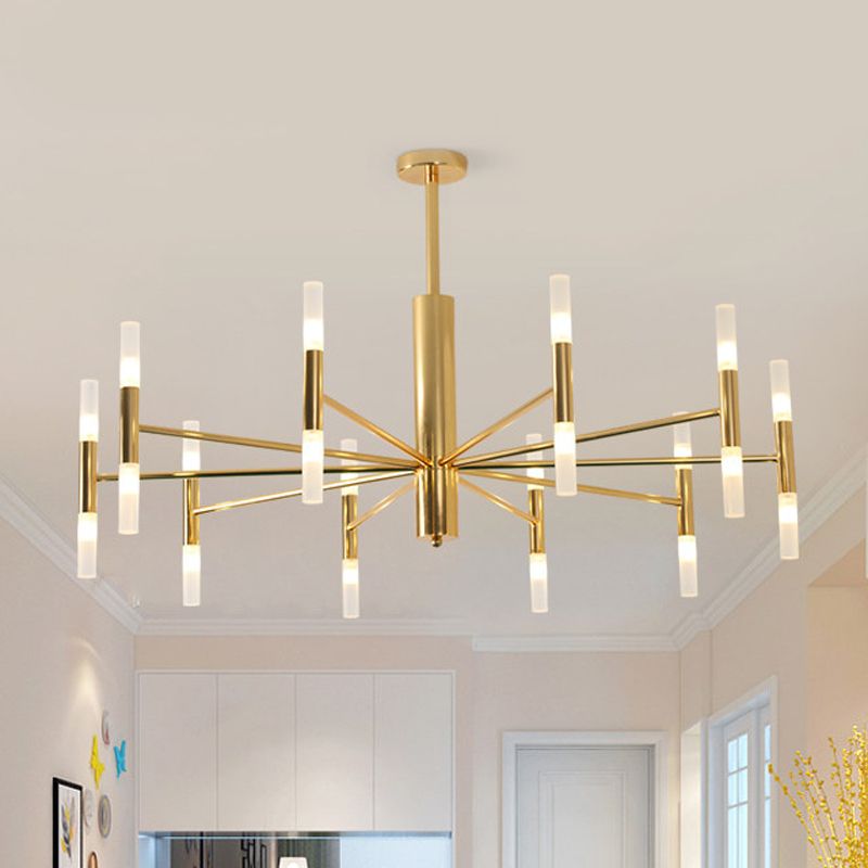 Marilyn Moderne Design LED Kroonluchter Goud Metaal Woonkamer Slaapkamer