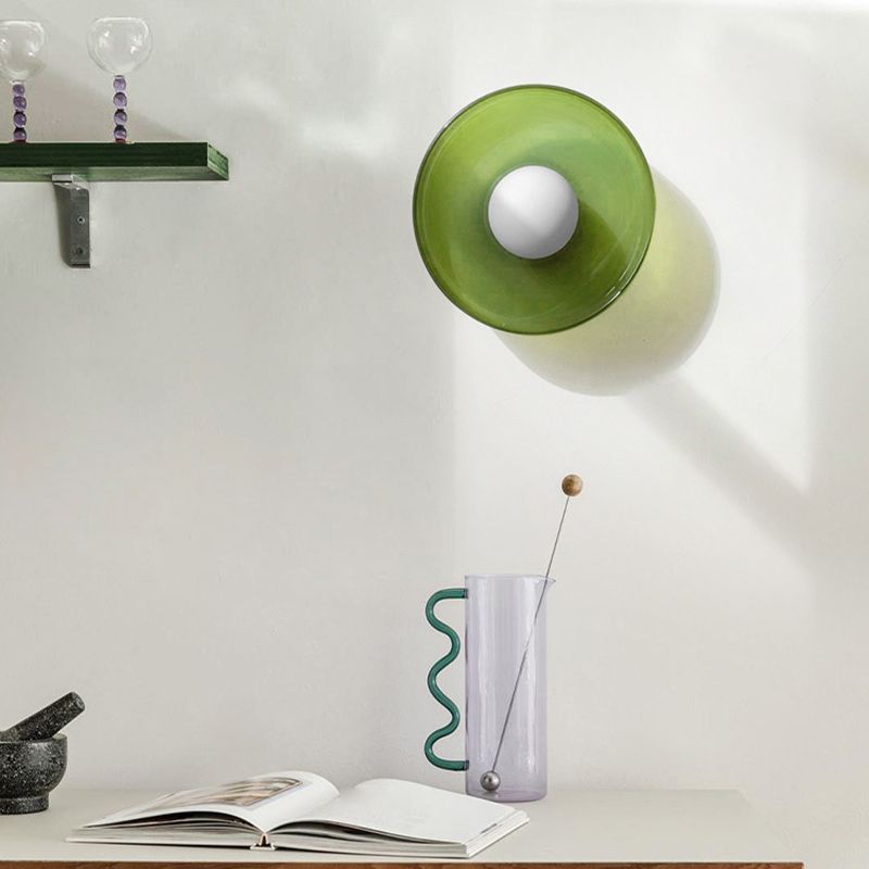 Morandi Design Ronde LED Buitenlamp Metaal/Glas Wit/Groen/Oranji Slaap/Woon/Eetkamer