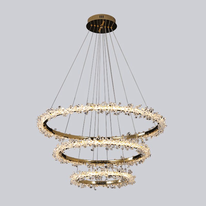 Kristy Industriele LED Hanglamp Goud Woon/Slaapkamer Kristal&Metaal