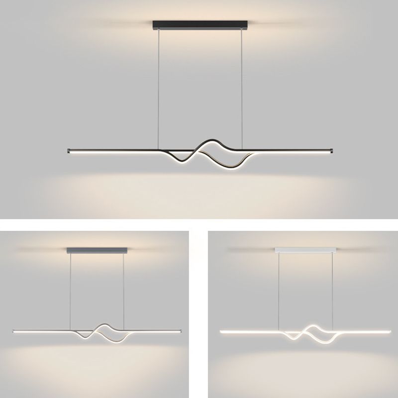 Louise Moderne Metaal/Silicagel Hanglamp Zwart/Wit/Grijs Eetkamer