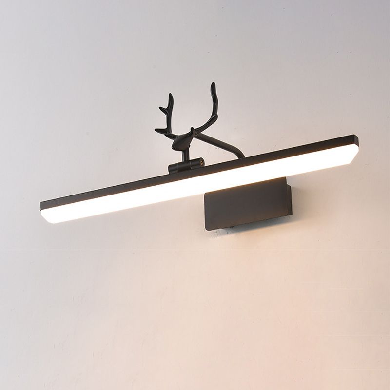 Leigh Vintage Industriele LED Wandlamp Zwart/Wit/Goud Woon/Slaap/Badkamer Metaal