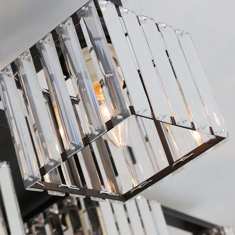 Kristy Moderne LED Plafondlamp Zwart Goud Glas Metaal Slaapkamer Woonkamer